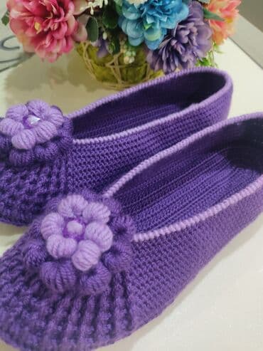 Домашние тапочки, 38.5, Новый, цвет - Фиолетовый, Самовывоз at lalafo.kg Домашние тапочки, 38.5, Новый, цвет - Фиолетовый, Самовывоз