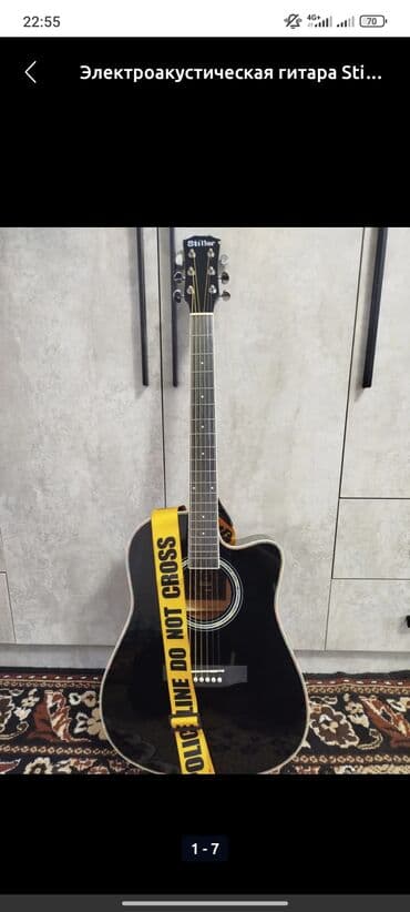 Электроакустическая гитара Stiller, форма корпуса Dreadnought с at lalafo.kg Электроакустическая гитара Stiller, форма корпуса Dreadnought с
