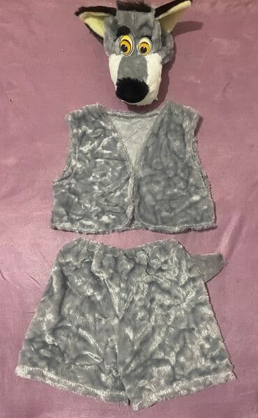 Детский карнавальный костюм « Серый волк» на 2 годика, надевали один at lalafo.kg Детский карнавальный костюм « Серый волк» на 2 годика, надевали один