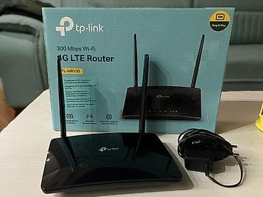 Симочный роутер TP-Link TL-MR150 4G LTE - Скорость мобильного at lalafo.kg Симочный роутер TP-Link TL-MR150 4G LTE - Скорость мобильного