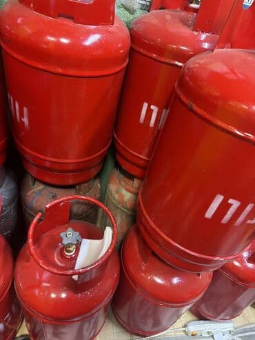 Газовый баллон пропановый, стальной, окраска красная. Основные at lalafo.kg Газовый баллон пропановый, стальной, окраска красная. Основные