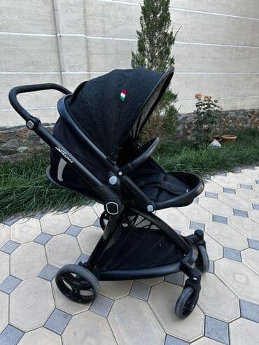 Коляска, цвет - Черный, Б/у at lalafo.kg Коляска, цвет - Черный, Б/у