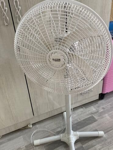 Напольный вентилятор ELCOM - Тип: напольный, осевой - Цвет: белый - at lalafo.kg Напольный вентилятор ELCOM - Тип: напольный, осевой - Цвет: белый -