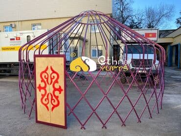 Продажа юрты, Каркас Металлический, 75 баш, Диаметр: 5 метров at lalafo.kg Продажа юрты, Каркас Металлический, 75 баш, Диаметр: 5 метров