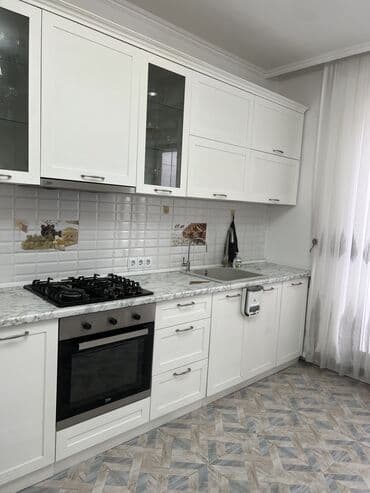 Кухонный гарнитур, цвет - Белый, МДФ at lalafo.kg Кухонный гарнитур, цвет - Белый, МДФ