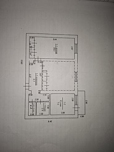 2 комнаты, 49 м², 104 серия, 3 этаж, Старый ремонт at lalafo.kg 2 комнаты, 49 м², 104 серия, 3 этаж, Старый ремонт
