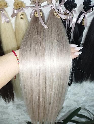 Натуральные волосы для наращивания — класс «славянка/европа», ровные at lalafo.kg Натуральные волосы для наращивания — класс «славянка/европа», ровные