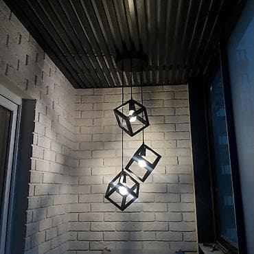 Люстралар: Подвесной светильник в современном стиле Loft - Конструкция: три lalafo.kg да — 1 Люстралар: Подвесной светильник в современном стиле Loft - Конструкция: три — 1