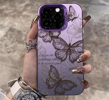 Футляр-накладка для смартфона с рисунком бабочек 13 promax новый - at lalafo.kg Футляр-накладка для смартфона с рисунком бабочек 13 promax новый -