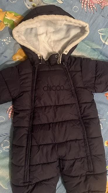 Детский зимний комбинезон Chicco - Цвет: тёмно-синий - Тёплый капюшон at lalafo.kg Детский зимний комбинезон Chicco - Цвет: тёмно-синий - Тёплый капюшон