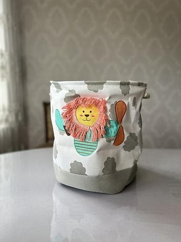 Корзина для вещей, цвет - Серый, Новый at lalafo.kg Корзина для вещей, цвет - Серый, Новый