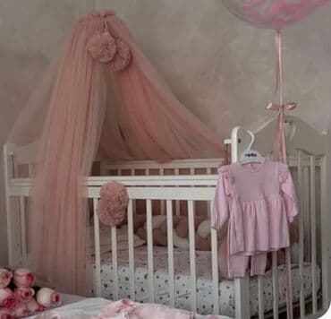 Детская кроватка-колыбель Состояние 10/10 - Цвет: белый. - Материал at lalafo.kg Детская кроватка-колыбель Состояние 10/10 - Цвет: белый. - Материал