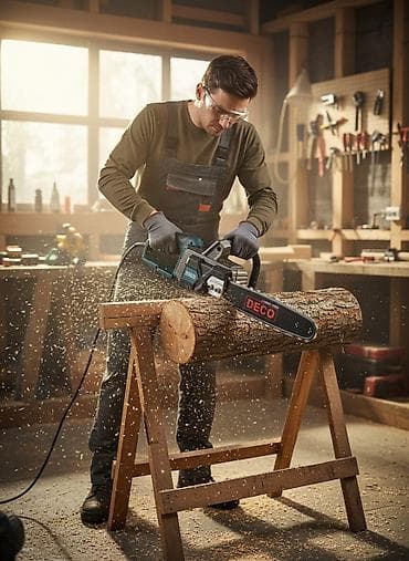 Цепная электропила Новый, От электросети, Deco, 3200 Вт at lalafo.kg Цепная электропила Новый, От электросети, Deco, 3200 Вт