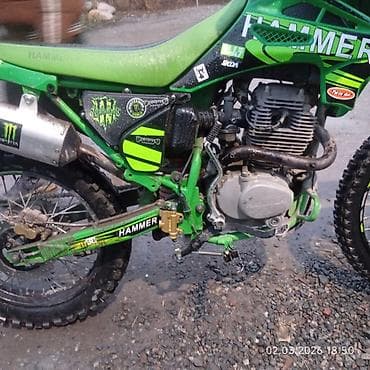 Мотокроссовый мотоцикл HAMMER (зеленый) - Легкая эндуро/кроссовая at lalafo.kg Мотокроссовый мотоцикл HAMMER (зеленый) - Легкая эндуро/кроссовая