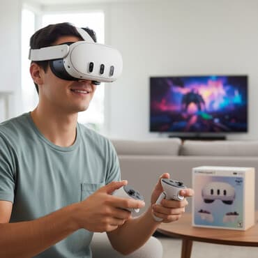 Meta Quest 3 — 512 GB + Batman Arkham Shadow— автономная VR-гарнитура at lalafo.kg Meta Quest 3 — 512 GB + Batman Arkham Shadow— автономная VR-гарнитура