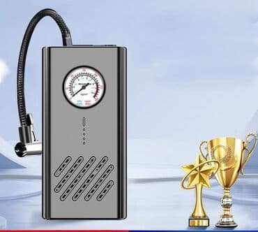 Беспроводной компрессор с манометром - Компактный насос для at lalafo.kg Беспроводной компрессор с манометром - Компактный насос для