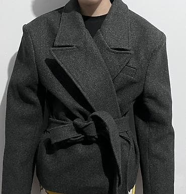 Утеплённое женское полупальто/куртка-халат из плотной шерстяной ткани at lalafo.kg — 2 Утеплённое женское полупальто/куртка-халат из плотной шерстяной ткани — 2