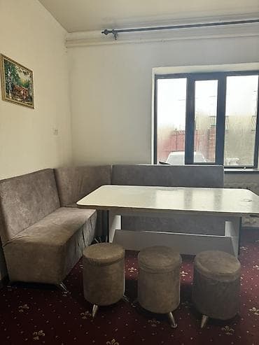 Кухонный мягкий уголок, Другой материал, цвет - Серый at lalafo.kg Кухонный мягкий уголок, Другой материал, цвет - Серый