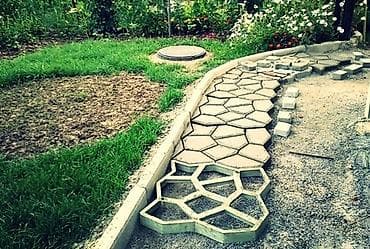 Формы для садовых дорожек,брусчаткабрускатки,форма пластиковая at lalafo.kg Формы для садовых дорожек,брусчаткабрускатки,форма пластиковая