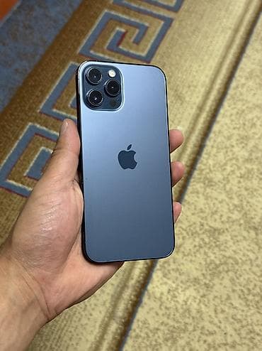 IPhone 12 Pro Max, Б/у, 128 ГБ, Blue Titanium, Защитное стекло, Чехол, Коробка, 73 % at lalafo.kg IPhone 12 Pro Max, Б/у, 128 ГБ, Blue Titanium, Защитное стекло, Чехол, Коробка, 73 %