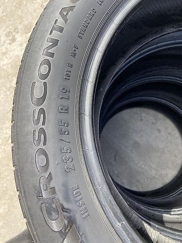 Шины 235 / 55 / R 19, Всесезонная, Б/у, Комплект, Внедорожные (АТ/МТ), Корея, Continental at lalafo.kg Шины 235 / 55 / R 19, Всесезонная, Б/у, Комплект, Внедорожные (АТ/МТ), Корея, Continental