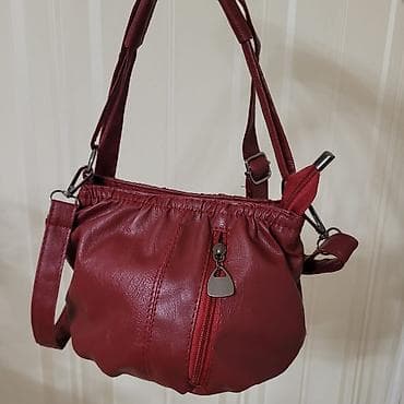 Новая женская сумка бордовая кожаная внешний карман имеется и внутри at lalafo.kg — 2 Новая женская сумка бордовая кожаная внешний карман имеется и внутри — 2