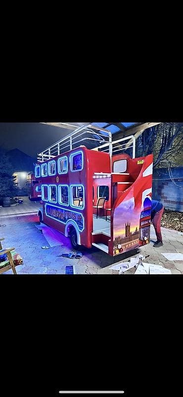 Кызмат көрсөтүүлөр чөйрөсү: Аттракцион «London Bus» — двухэтажный тематический мини-автобус для lalafo.kg да — 2 Кызмат көрсөтүүлөр чөйрөсү: Аттракцион «London Bus» — двухэтажный тематический мини-автобус для — 2