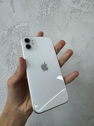 IPhone 11, Б/у, 128 ГБ, Белый, Чехол, 79 % at lalafo.kg IPhone 11, Б/у, 128 ГБ, Белый, Чехол, 79 %