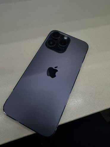 IPhone 14 Pro Max, Б/у, 128 ГБ, Deep Purple, Зарядное устройство, Чехол, Коробка, 85 % at lalafo.kg IPhone 14 Pro Max, Б/у, 128 ГБ, Deep Purple, Зарядное устройство, Чехол, Коробка, 85 %