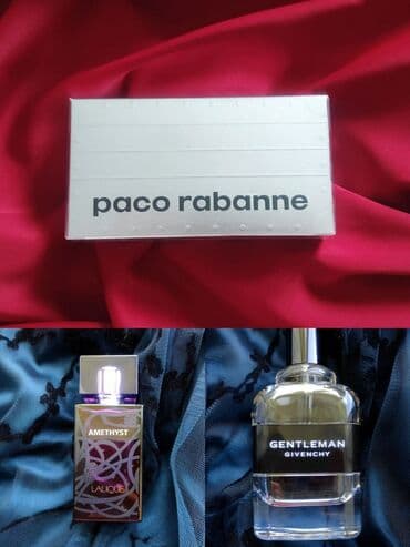 1) Набор для мужчин из 4 ароматов Paco Rabanne по 5 мл каждый. Сделано at lalafo.kg 1) Набор для мужчин из 4 ароматов Paco Rabanne по 5 мл каждый. Сделано