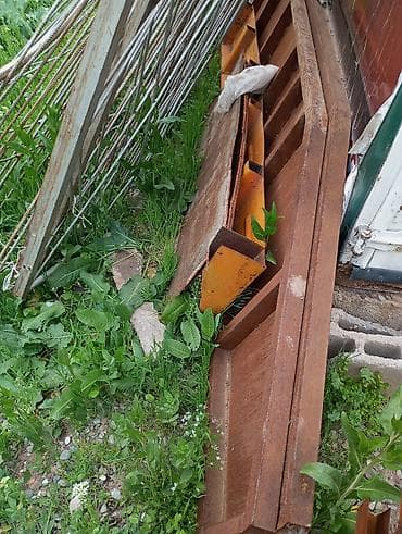 Металлические ворота/створки с рамой и усиливающими рёбрами - at lalafo.kg Металлические ворота/створки с рамой и усиливающими рёбрами -