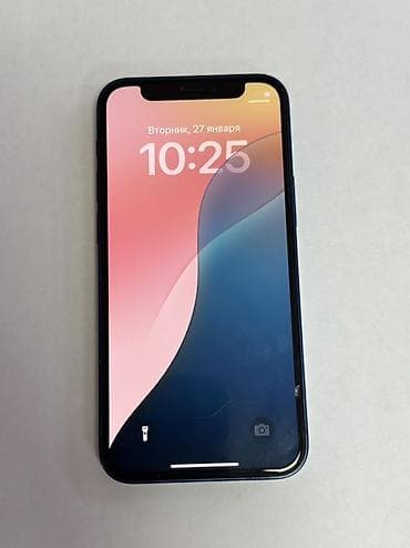 IPhone 12 mini, Б/у, 64 ГБ, Синий, Чехол, 74 % at lalafo.kg IPhone 12 mini, Б/у, 64 ГБ, Синий, Чехол, 74 %