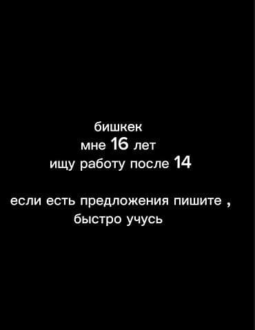 Ищу работу Без опыта, Неполный рабочий день at lalafo.kg Ищу работу Без опыта, Неполный рабочий день