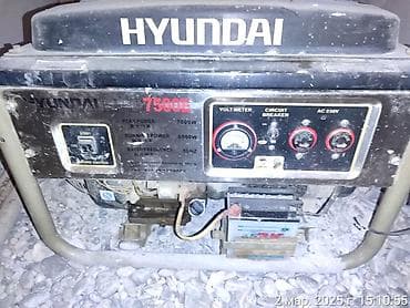 Бензиновый генератор Hyundai 7500E - Максимальная мощность: 7000 Вт - lalafo.kg да Бензиновый генератор Hyundai 7500E - Максимальная мощность: 7000 Вт -
