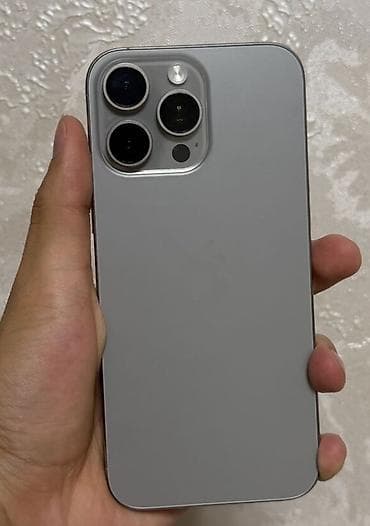 IPhone 16 Pro Max, Б/у, 1 ТБ, Серебристый, Зарядное устройство, 100 % at lalafo.kg IPhone 16 Pro Max, Б/у, 1 ТБ, Серебристый, Зарядное устройство, 100 %