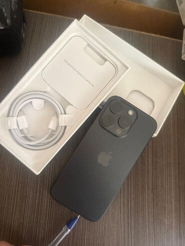 IPhone 15 Pro, Black Titanium, Коробка at lalafo.kg IPhone 15 Pro, Black Titanium, Коробка