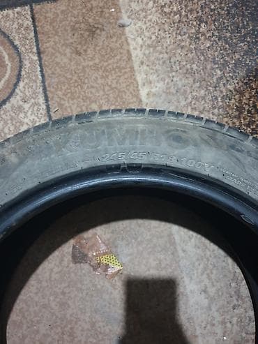 Шины 245 / 45 / R 18, Лето, Б/у, Пара, Легковые, Корея, Kumho at lalafo.kg Шины 245 / 45 / R 18, Лето, Б/у, Пара, Легковые, Корея, Kumho