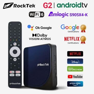 Смарт ТВ приставка RockTek G2 — это революционный шаг вперед в lalafo.kg да Смарт ТВ приставка RockTek G2 — это революционный шаг вперед в