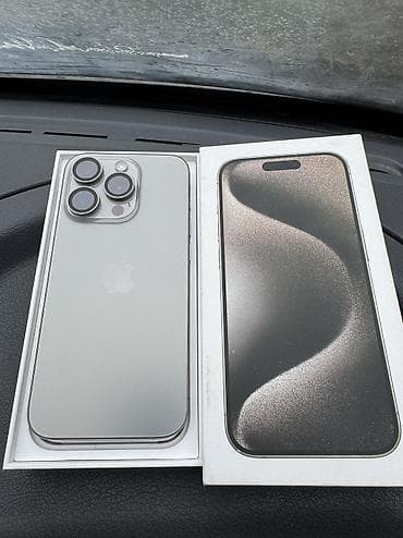 IPhone 15 Pro, Б/у, 256 ГБ, Natural Titanium, Защитное стекло, Чехол, Стилус, 87 % at lalafo.kg IPhone 15 Pro, Б/у, 256 ГБ, Natural Titanium, Защитное стекло, Чехол, Стилус, 87 %