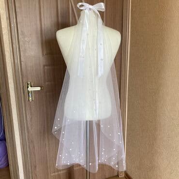 Свадебный аксессуар, Фата, Новый, цвет - Белый at lalafo.kg Свадебный аксессуар, Фата, Новый, цвет - Белый