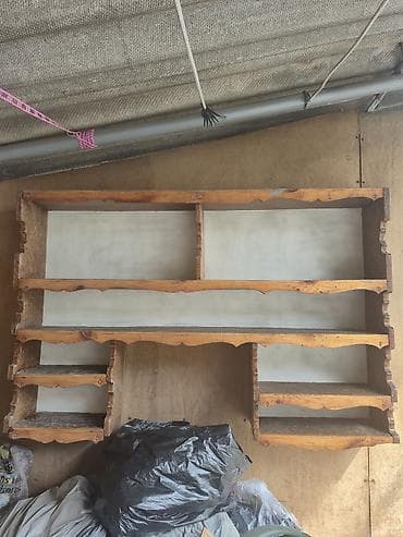 Дүкөн үчүн текчелер: Ашкана үчүн текче, Жыгач lalafo.kg да — 2 Дүкөн үчүн текчелер: Ашкана үчүн текче, Жыгач — 2