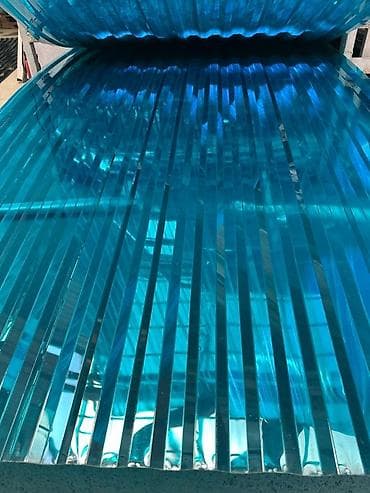 Поликарбонат: Сотовый поликарбонат, волнистый/рифлёный, синий (прозрачный). Листы lalafo.kg да — 1 Поликарбонат: Сотовый поликарбонат, волнистый/рифлёный, синий (прозрачный). Листы — 1