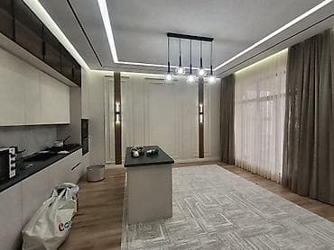 Современный интерьер с дизайнерским освещением и встроенными решениями at lalafo.kg Современный интерьер с дизайнерским освещением и встроенными решениями