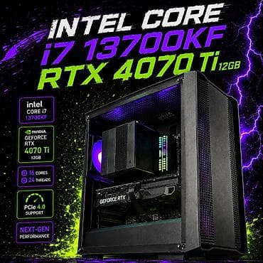 Компьютер, ядер - 16, ОЗУ 32 ГБ, Для работы, учебы, Новый, Intel Core i7, NVIDIA GeForce RTX 4070 TI, SSD at lalafo.kg Компьютер, ядер - 16, ОЗУ 32 ГБ, Для работы, учебы, Новый, Intel Core i7, NVIDIA GeForce RTX 4070 TI, SSD