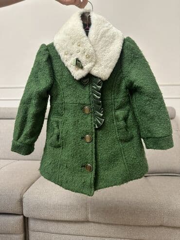 Детское пальто-теплушка, зелёное. На 1,6-2 годика! Производство Корея! at lalafo.kg Детское пальто-теплушка, зелёное. На 1,6-2 годика! Производство Корея!