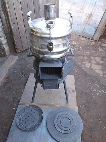 Самовар 28литров, казан 10-15литров,мангал, буржуйка. 4в1 at lalafo.kg Самовар 28литров, казан 10-15литров,мангал, буржуйка. 4в1