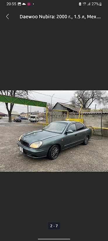 Daewoo Nubira: 2000 г., 1.5 л, Механика, Бензин, Седан at lalafo.kg Daewoo Nubira: 2000 г., 1.5 л, Механика, Бензин, Седан