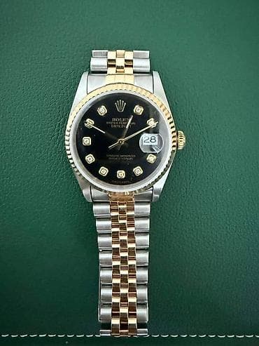 Rolex Oyster Perpetual Datejust, двутоновый (сталь/желтое золото 750-я at lalafo.kg Rolex Oyster Perpetual Datejust, двутоновый (сталь/желтое золото 750-я