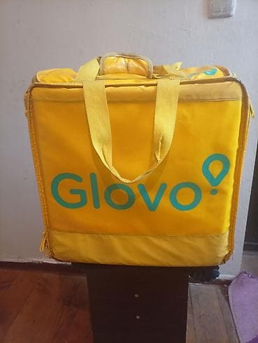 Термосумка курьерская Glovo - Оригинальная жёлтая сумка для доставки at lalafo.kg Термосумка курьерская Glovo - Оригинальная жёлтая сумка для доставки