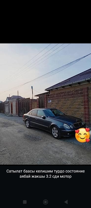Mercedes-Benz E-Class: 2005 г., 3.2 л, Автомат, Дизель, Седан at lalafo.kg Mercedes-Benz E-Class: 2005 г., 3.2 л, Автомат, Дизель, Седан